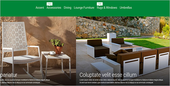 Garden Furniture Magento Template