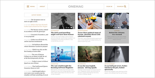 Grid Blog Theme Free Download