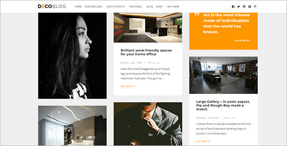 Grid Style Lifestyle Blog Theme