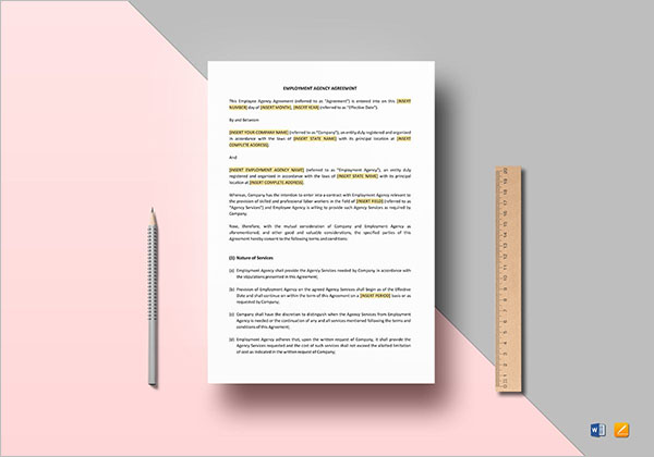 HR Agreement Format