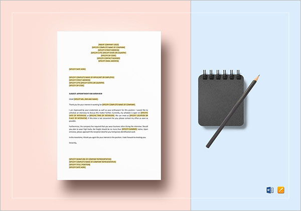 HR Interview Appointment Form