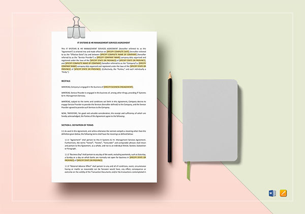 HR Service Template