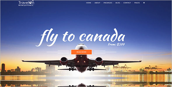 HTML Template For Travel Business