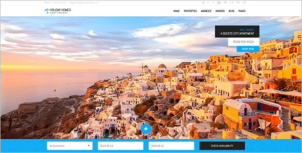 HTML Template For Travel Websites