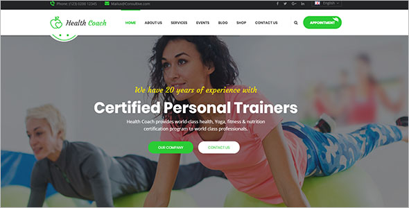 HTML Template for Personal Coaching Website