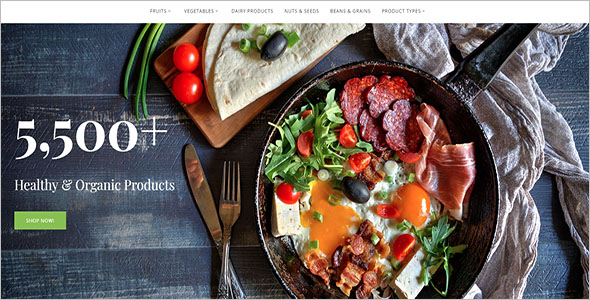 Healthy Food Magento Theme