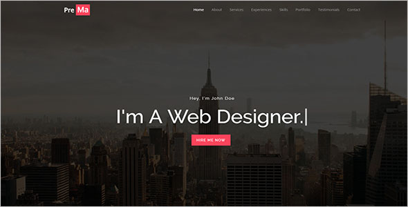HTML Portfolio Page Template