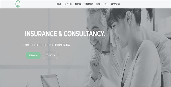 Insurance Company WordPress Theme