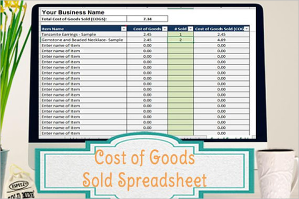 Inventory Tracking Spreadsheet Template