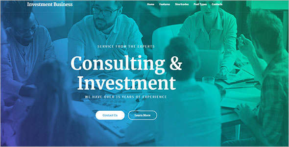 Investment Consulting WordPress Theme