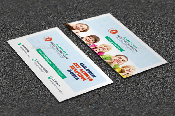 Kids Dental Business Card Template