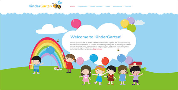Kindergarten Joomla Blog Template
