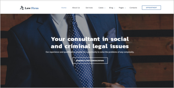 Law Company Website Template