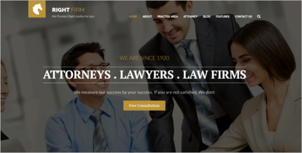 Legal Adviser Website Template