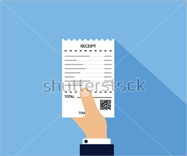 Man HoldingÂ  Electronic Receipt