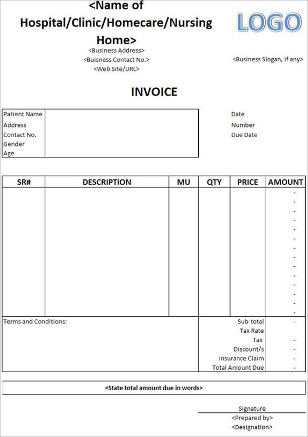 22 medical receipt templates free pdf doc excel formats