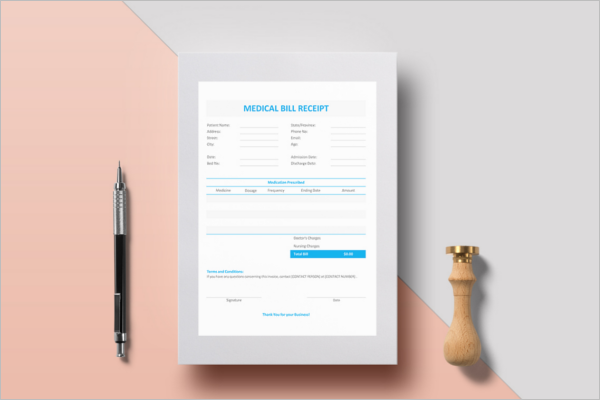 Medical Receipt Template Word