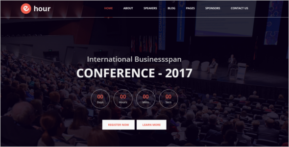 Minimal Event Management Website Theme