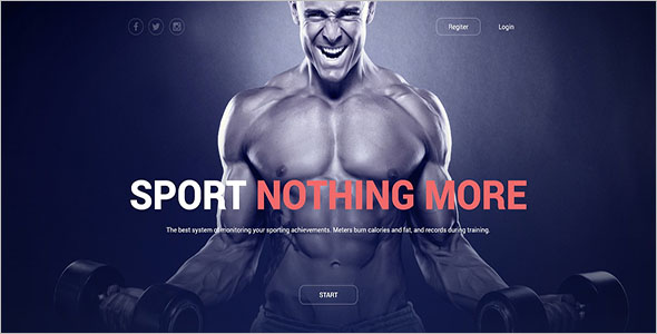 Minimal Fitness Joomla Template