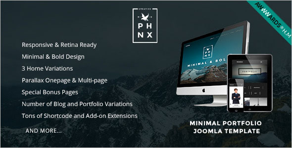 Minimal Portfolio Joomla Template