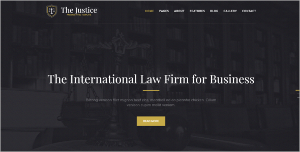 Modern Lawyer Website Template