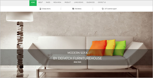 Most Popular Furniture Bootstrap Theme