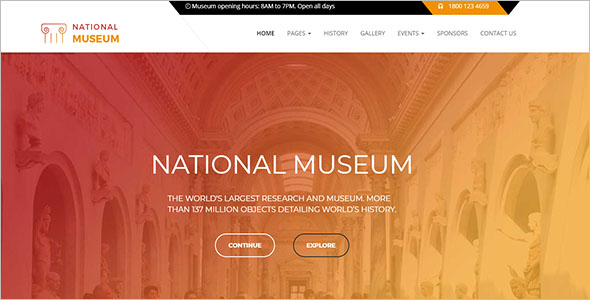 Museum WordPress Theme