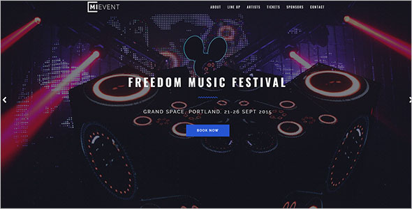 Music Event Joomla Template