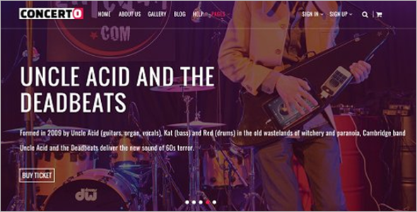 Music Event Website Template