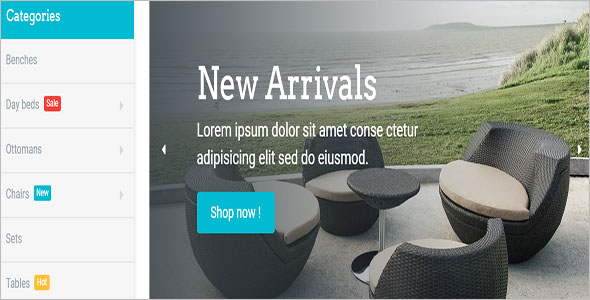 New Furniture Bootstrap Template