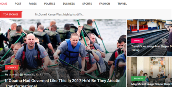 News & Magazine Website Template