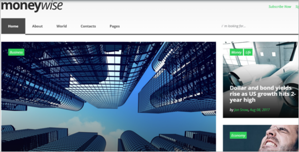 News Website Template Bootstrap