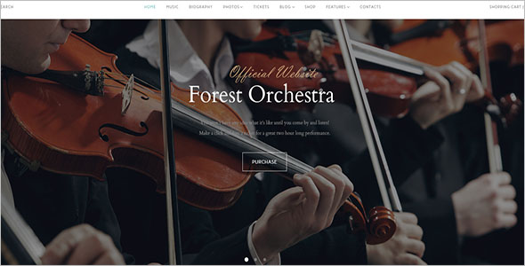 One Page Music Joomla Template