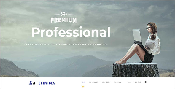 One page Business Services Joomla Template