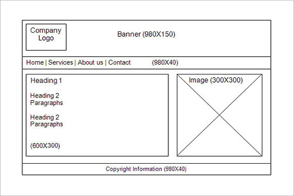 Online Website Story Board Template