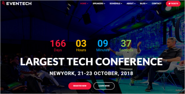 Party Event Management Website Template