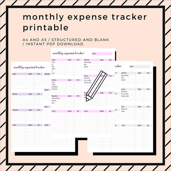 Printable Budget Template For Student