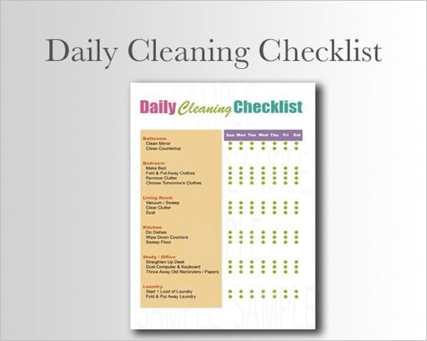 Printable Daily Checklist Template