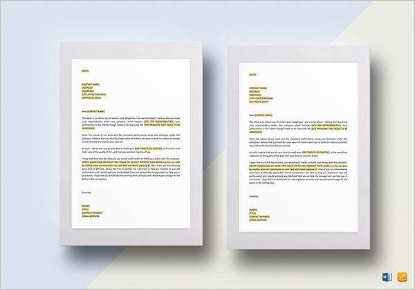 Printable Warning Letter Template