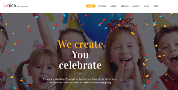 Responsive Event Management Website Theme