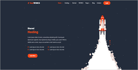 Responsive Hosting Blog Theme