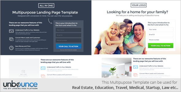 Responsive Multipurpose Landing Page Template