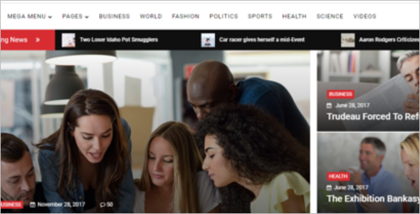 Responsive News Website Template