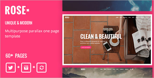Responsive One Page Drupal 8 Theme