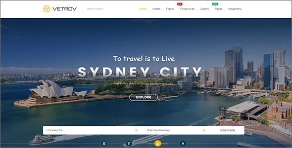 Responsive Travel HTML Template