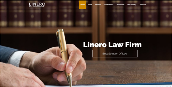 Responsive Website Template Law Firm