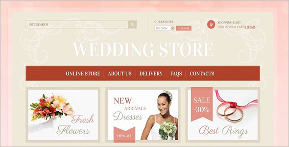 Responsive Wedding VirtueMart Theme