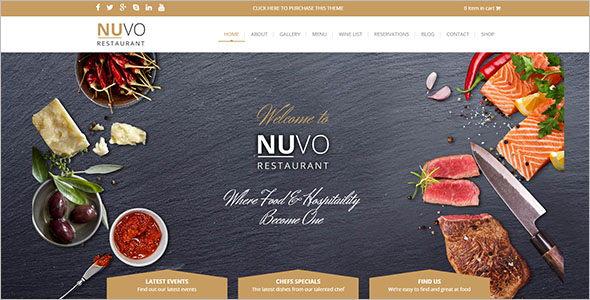Restaurant Drupal Food Template