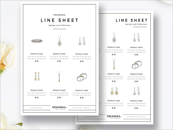 sales sheet template illustrator free download