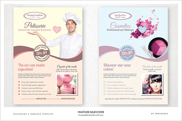 Sales Sheet Template PSD